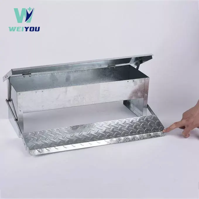 Poultry food trough feeder